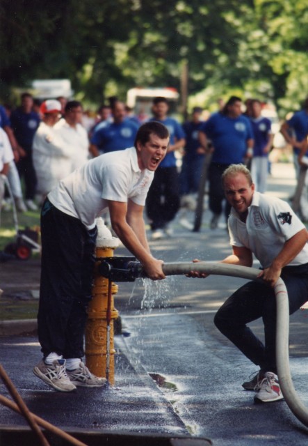 Rockville Centre 1993 - Course Record in Efficency 9.08 sec.  Pictured: John Fogarty (l) and Brian Cybulski (r)